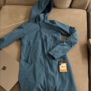 The North Face Teal Shelbe Raschell Parka - Monterey Blue Heather - XS